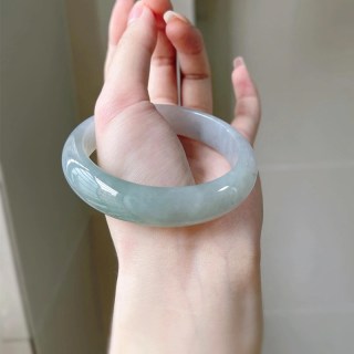 小星娜 缅甸冰透种晴水翡翠玉手镯