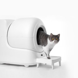 小佩 宠物猫咪智能猫砂盆AI识别猫脸智能防臭猫砂盆 可视自动打包猫厕 猫厕所ULTRA+控砂踏板