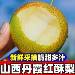 山西丹霞红梨新鲜应季水果酥脆天梨子香梨酥梨整箱包邮