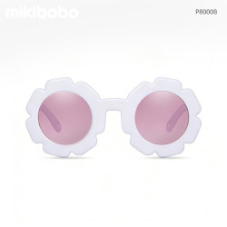 mikibobo 儿童偏光太阳镜 0-3岁儿童专用 防晒UV400男童女童 宝宝墨镜 P80009甜心系列-粉色