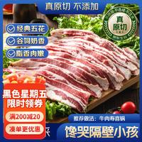 京东超市 海外直采 原切谷饲后胸牛肉片500g 烧烤片 露营拍档