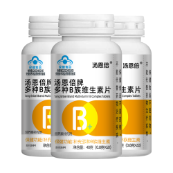 汤恩倍 复合维生素B族片 B1B2B6B12叶酸生物素 3瓶