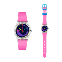 移动端：swatch 瑞士手表 BIG BOLD CHRONO系列 极速霓虹 男女潮流石英表SB06J100