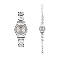 移动端:swatch 瑞士手表时尚商务简约钢带小表盘石英女腕表圣诞