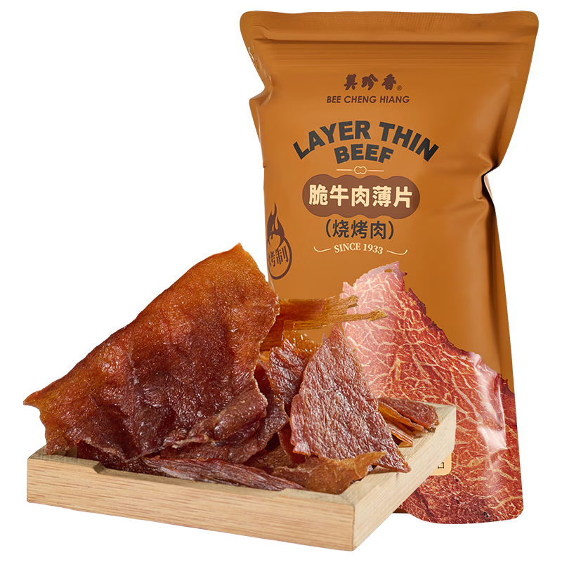 美珍香 脆牛肉薄片 120g 牛肉类零食