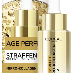 L'Oréal Paris 巴黎欧莱雅 抗衰老胶原蛋白精华,含微胶原蛋白肽的即时紧致面部精华,适用于紧致肌肤,抗衰老胶原蛋白专家,30毫升