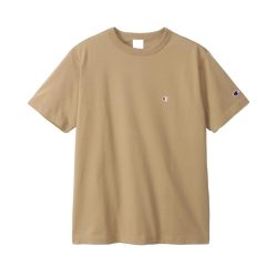 Champion C3-P300Z/C3-X352L 男式 T 恤,短袖,100% 纯棉,美国经典棉,单点标志刺绣,短袖 T 恤,基本款, 沙米色