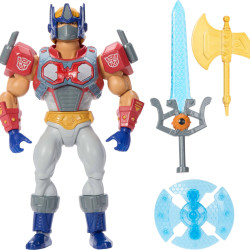 Masters of Universe Origins &amp; Transformers 5.5 英寸(约 14 厘米)铰接式协作玩具,带 16 个动作点,配件和迷你漫画,JGT18