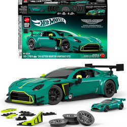 Mattel Brick Shop Hot Wheels '24 阿斯顿马丁Vantage GT3 积木套装