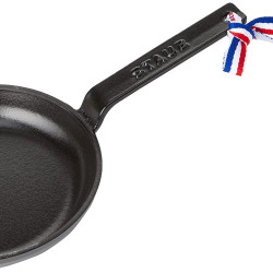 Staub 珐宝 铸铁迷你煎锅 12cm 哑光黑