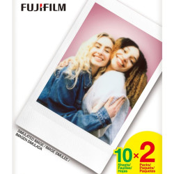 Fujifilm 富士 Instax Mini 拍立得胶片 20张 白色 6cm×4.6cm ISO800高感光 即时显影 Mini系列相机专用