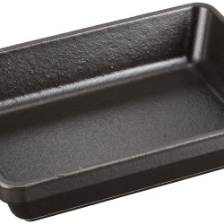 STAUB 珐宝 40509-548-0 迷你砂锅盘，长方形 15 x 11 cm，0.25 L，哑光黑色珐琅，黑色