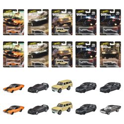 Hot Wheels HNW46-986Q 快速高速高级组合车辆玩具,迷你汽车,10 件,盒装出售,适合 3 岁及以上儿童,多色