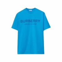 移动端：BURBERRY Logo印花圆领短袖T恤