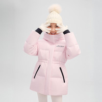 移动端：波司登 儿童羽绒服女童冰雪运动保暖收腰滑雪服加厚外套极寒羽绒服