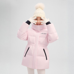 波司登 儿童羽绒服女童冰雪运动保暖收腰滑雪服加厚外套极寒羽绒服