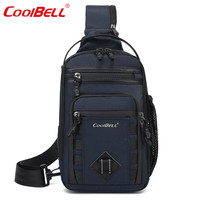 coolbell COOL BELL斜挎男生时尚胸包商务单肩小包户外轻便运动斜跨包 CB-7201宝蓝