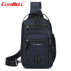 coolbell COOL BELL斜挎男生时尚胸包商务单肩小包户外轻便运动斜跨包 CB-7201宝蓝