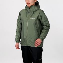 mont·bell 雨行者冲锋衣女款 防风防水轻便硬壳外套 KH卡其色 S