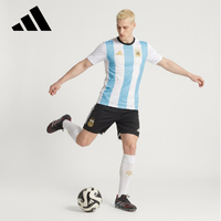 adidas 阿根廷世界杯球衣 男子短袖 T恤 白/冰晶蓝 M码 KG0442