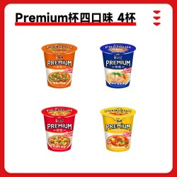 康师傅 方便面premium杯免撕撒料优选杯丰盛泡面宿舍夜宵速食官方