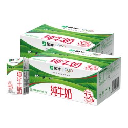 蒙牛 3.2g蛋白质 纯牛奶 250ml*18盒