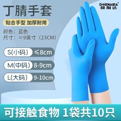 恒耐达 一次性手套丁腈厨房家务洗碗耐用防水刷碗加长加厚食品级专用餐饮