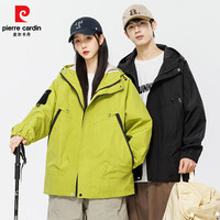 皮尔·卡丹 皮尔卡丹（pierre cardin）春秋季冲锋夹克外套男宽松潮流牌  荧光绿   2XL