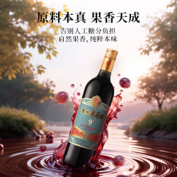 通化葡萄酒 通化红梅山葡萄酒（第3代）甜型红酒果酒微醺送礼 9度*1瓶