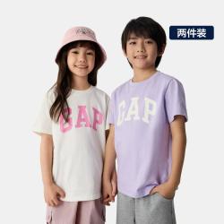 Gap 男女童春季款纯棉短袖T恤两件装687268