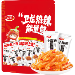 卫龙 小面筋 香辣味 辣条休闲成人解馋小零食礼包480g/约19包