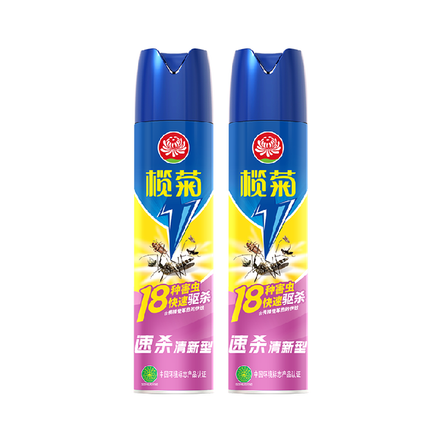 淘金币可用、88VIP：榄菊 速杀清新杀虫剂600ml*2瓶