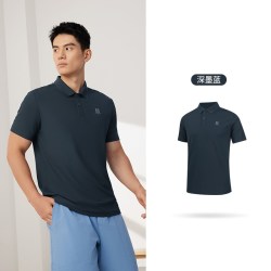361° 361POLO衫运动短袖男2025夏季新款吸汗透气运动翻领纯色短T恤男款