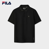FILA 官方男子针织短袖POLO衫2025秋季新款时尚休闲基础上衣