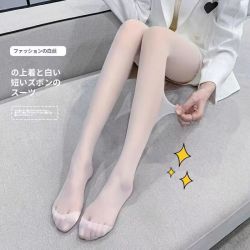 无品牌 白色丝袜女春秋超薄款性感连裤袜白丝防掉档白丝纯欲舒适通勤舞蹈