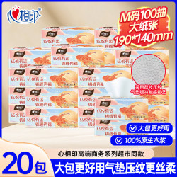 心相印 抽纸 100抽×20包 2层