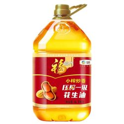 福临门 金阙谣 纯正花生油 压榨一级 5L