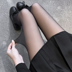 无品牌 超薄微压显瘦脚尖透明性感连裤袜防勾丝