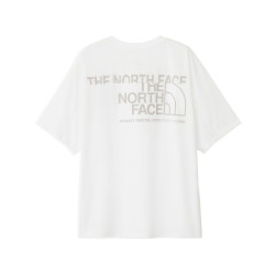 The North Face 北面男式短袖剪裁缝制 T 恤,短袖 ES 标志宽 T 恤, 白色