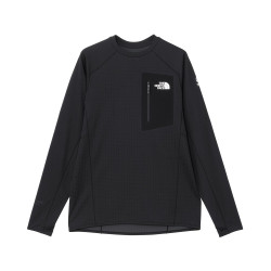 The North Face 北面 NT12523 长袖剪裁和缝制长袖 T 型远征干点圆领中性款成人, 黑色