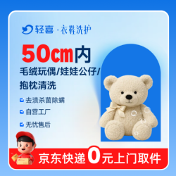 深度清洗丨毛绒玩偶/娃娃公仔/抱枕1个丨50cm内