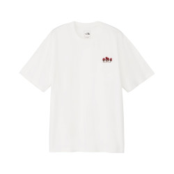 The North Face 北面 S/S FD 花朵标志短袖 T 恤, 白色(米白色)
