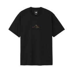 The North Face 北面短袖针织 T 恤,S/S,Mountain Route T 恤, 黑色