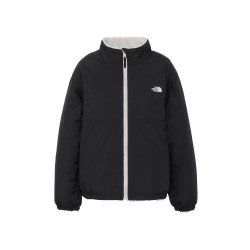 The North Face 北面儿童幼儿婴儿双面舒适夹克背心防寒户外玩耍, 黑色/化石象牙色