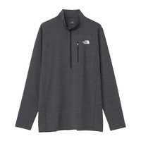 THE NORTH FACE 长袖半拉链长袖闪光干燥 3D 拉链 L/S FLASHDRY 3D 拉链男士成人 NT62505 男士, 混合颜色木炭