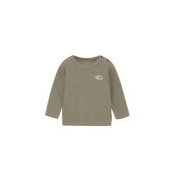 The North Face 北面 NTB62201 长袖剪裁和缝制长袖 T 型婴儿锁绒圆领有机棉, 蘑菇