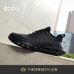 ecco 运动鞋男 26年夏季新款防水减震百搭休闲跑鞋 健步720系列 黑色 42