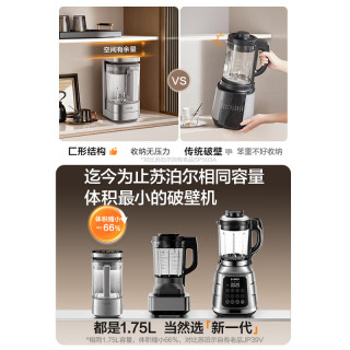 苏泊尔 SP-BL175 钢钛0涂层 1.75L 破壁机
