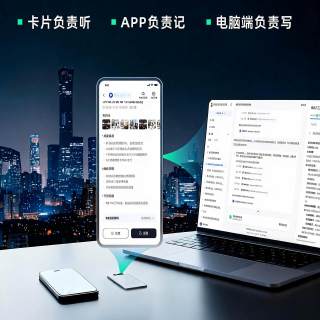 百智 AI录音卡 青春版 智能降噪 音频播放器