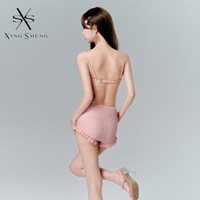型盛 游泳衣女胖mm大码遮肚显瘦分体三件套比基尼保守平角罩衫2026新款